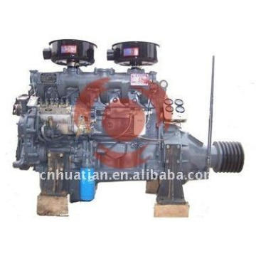 Motor diesel 60kw / 81.6hp con la polea de la correa del embrague